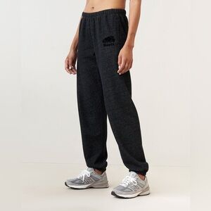 Black Salt and Pepper Roots sweatpants with black logo